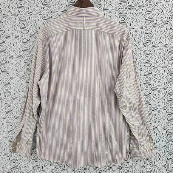 Banana Republic Striped Button Down Dress Shirt Men's L - Picture 2 of 7